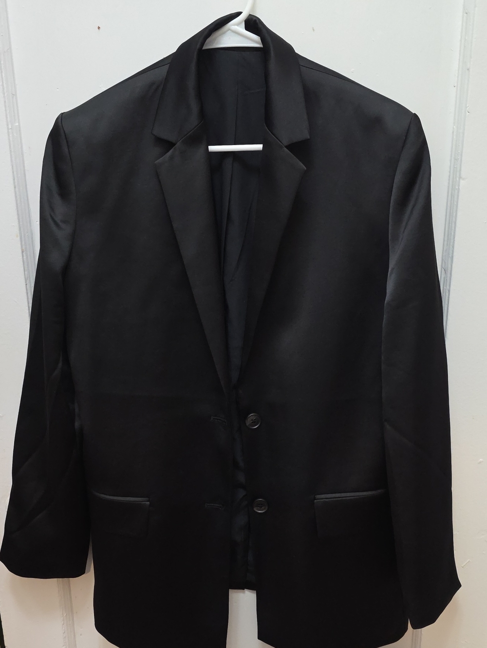 Calvin Klein Black Men's Two-Button Blazer